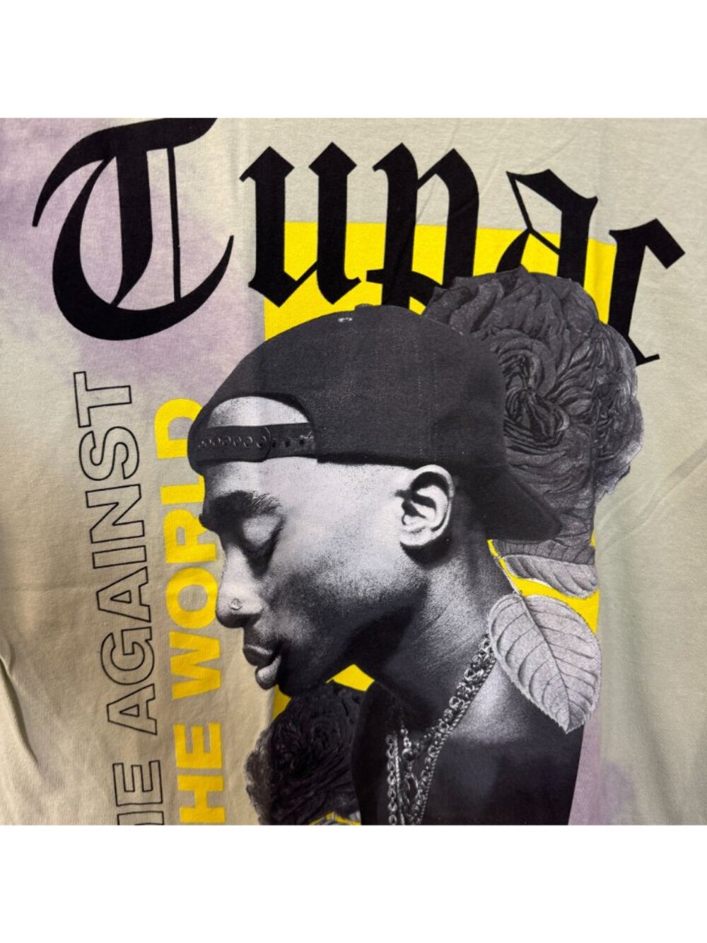 Tupac Me Against the World Album Poster Hip Hop Tie Dye M - Picture 2 of 4